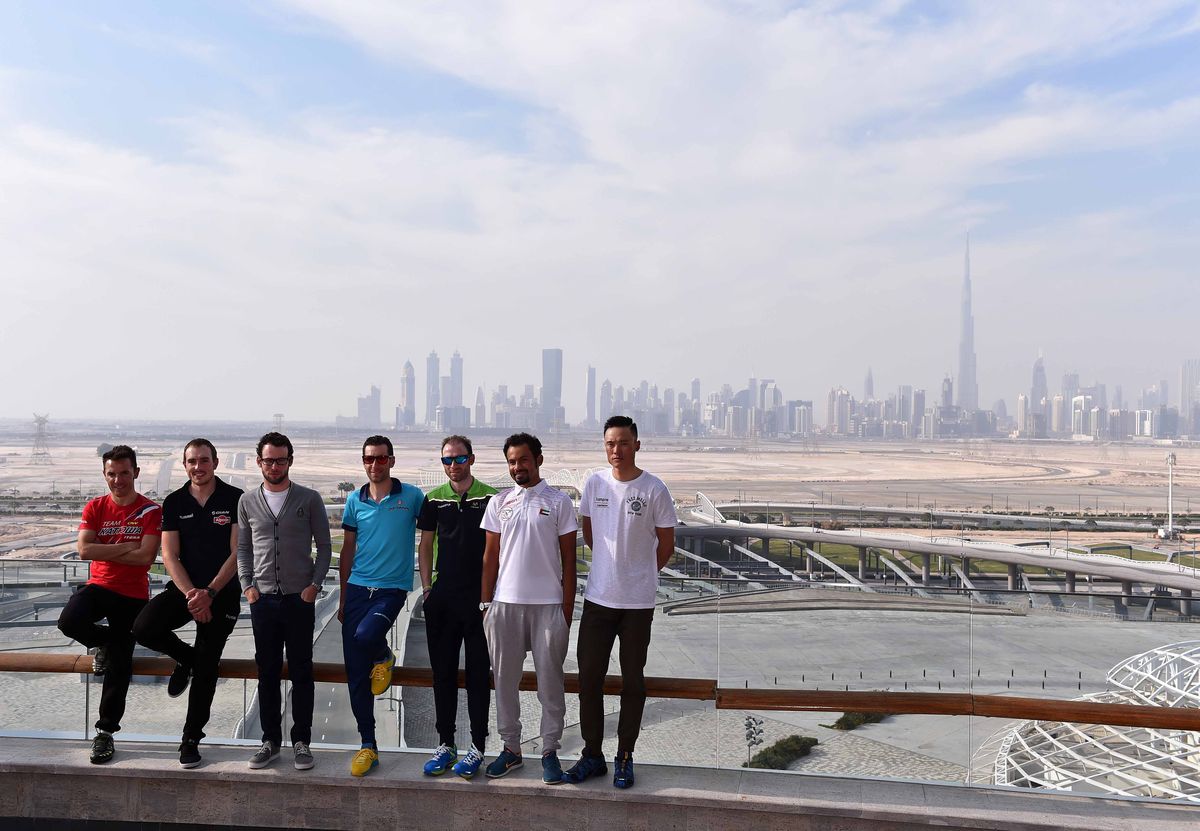 The riders at the Dubai Tour