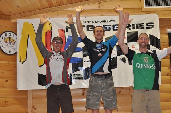 100km men's open podium at the Mohican 100