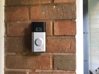 Ring Doorbell 2 on brick wall