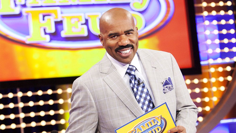 &#039;Family Feud&#039; is hosted by Steve Harvey.