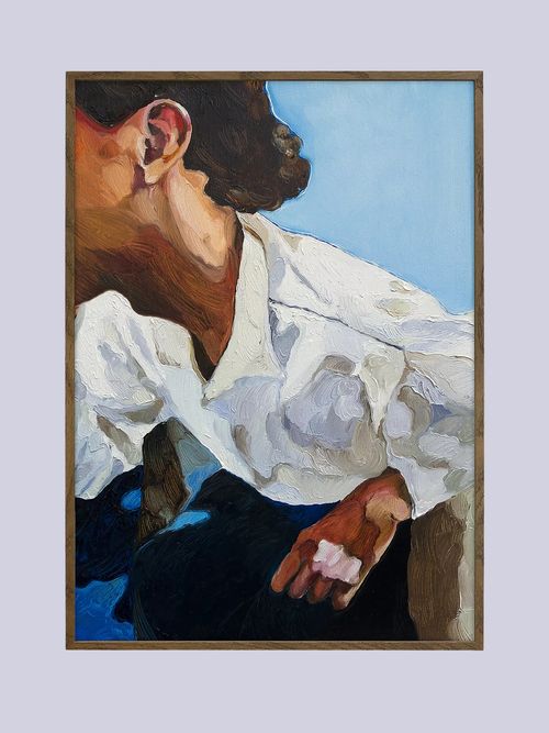 The Man I Met at the Bar by Lolita Pelegrime Framed Wall Art Print