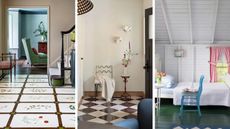 Three rooms with accent flooring