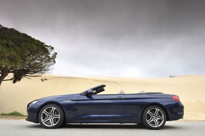The 6 series BMW convertible.
