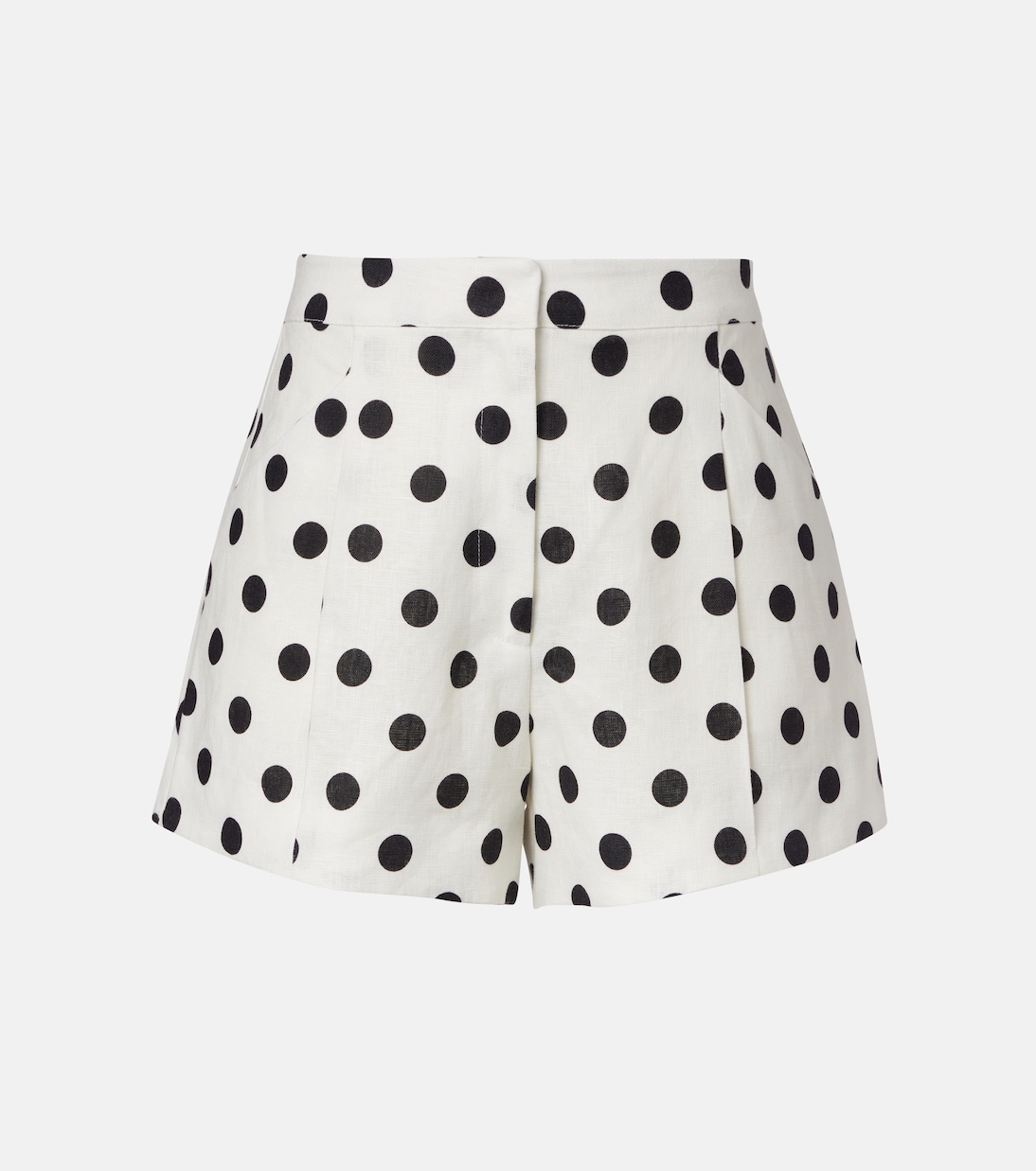 Rosalie Polka-Dot Linen Shorts
