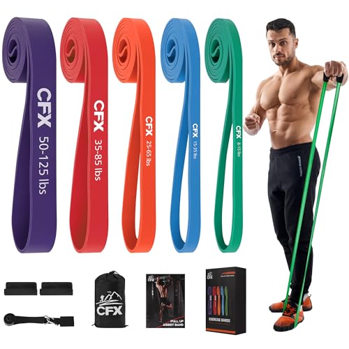 Cfx Resistance Bands for Working Out,pull Up Assistance Bands,workout Bands for Exercise,elastic Bands for Body Stretching,crossfit Training at Home/gym for Men &amp;amp; Women