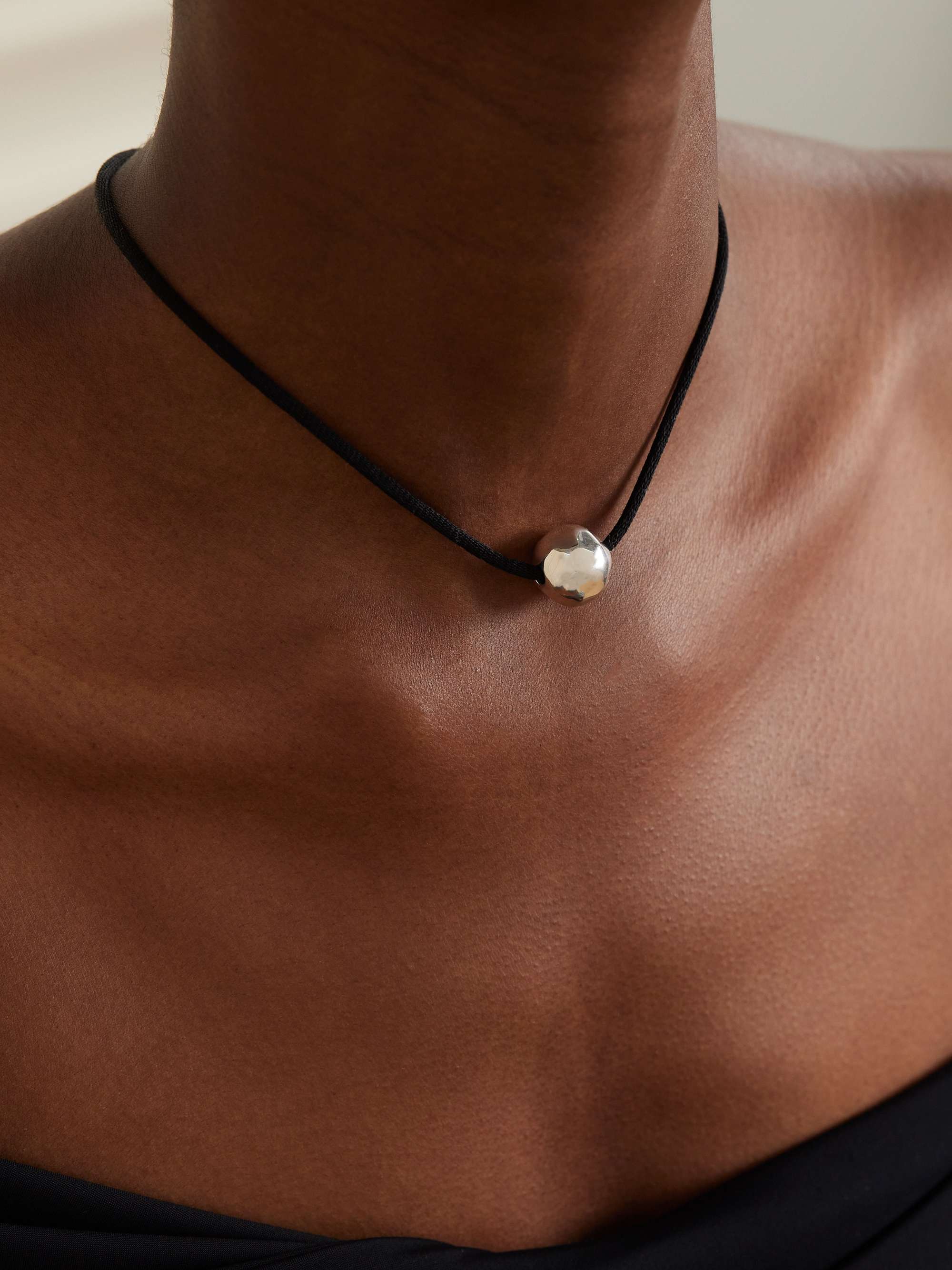 Sigrid Silver and Cord Necklace