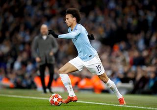 Manchester City’s Leroy Sane has a chance to push his claims for more pitch time