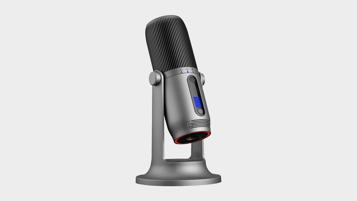 Image of the Thronmax MDril One Pro on a grey background.