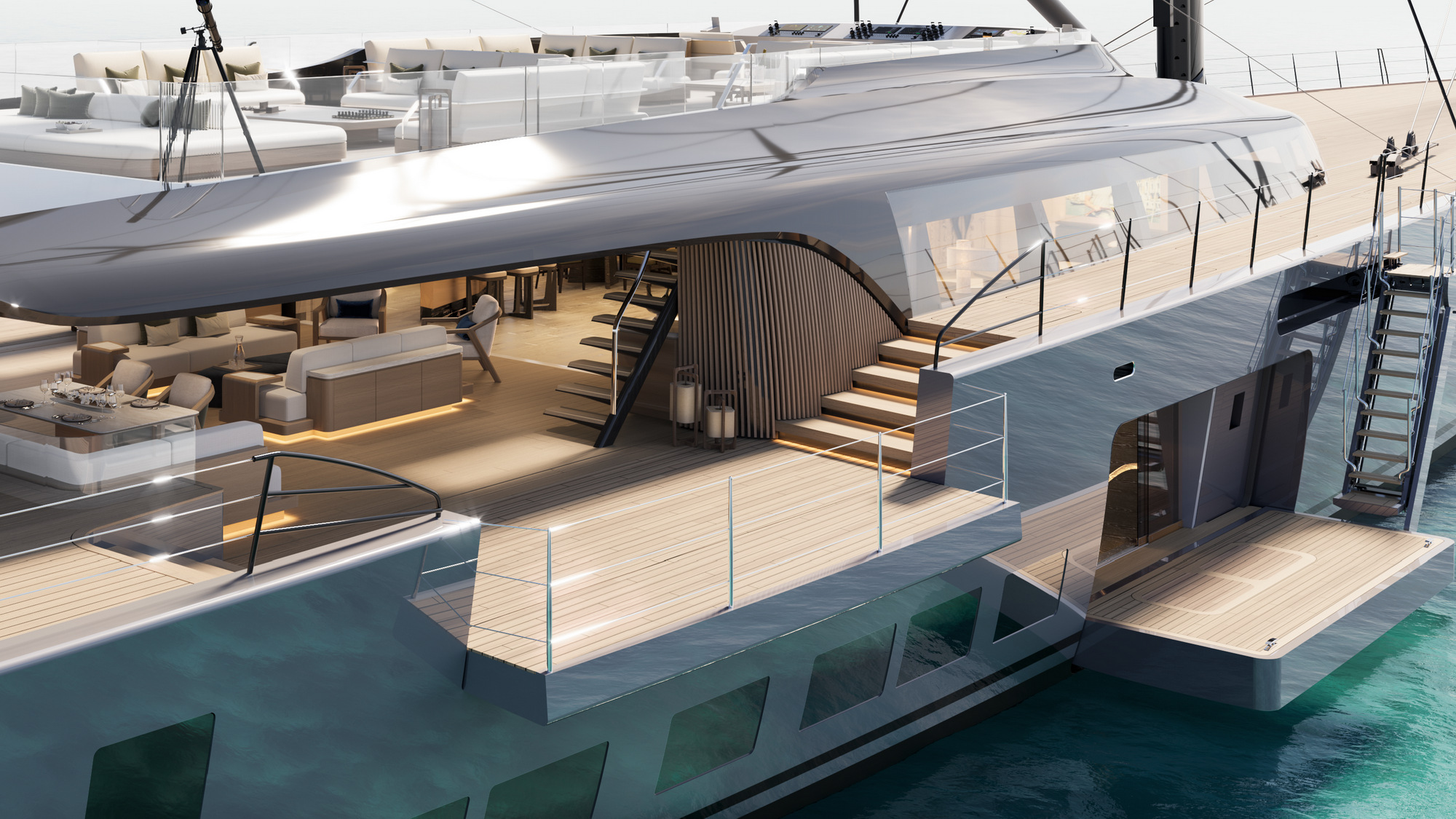 Sky project from Royal Huisman, exterior details