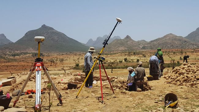 Az Etiópia északi részén található ősi Aksumite város, Beta Samati ásatásai feltárták a helyén a negyedik századi keresztény egyház maradványait. (Kép jóváírása: Ioana Dumitru)