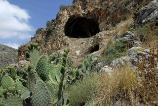 The entrance to the Hilazon Tachtit cave in northern Israel.