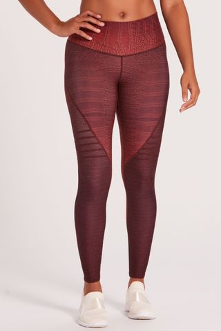 Niyama Sol Croc Slice Legging - Chocolate