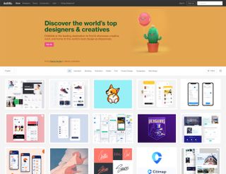 Free portfolio hosting options: Dribbble
