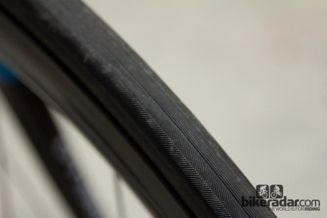 Veloflex supply the tyres in 23c size - this tread pattern appears quick and full of grip