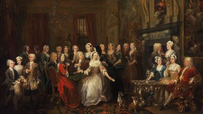 An assembly at Wanstead House by William Hogarth Oil on canvas. 