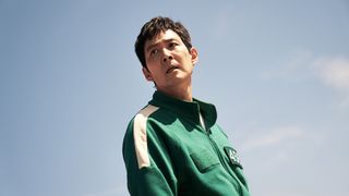 Lee Jung-jae in a green tracksuit for &#039;Squid Game&#039; season 2