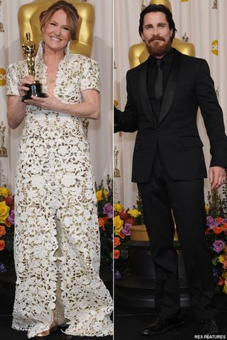 Christian Bale Melissa Leo - Colin Firth and Natalie Portman clean up at the Oscars - Oscars 2011 - The Oscars - Oscars 2011 Winners - Winners - Academy Awards - The Oscars 2011 - Oscar 2011 Winners - Colin Firth - Natalie Portman - The King