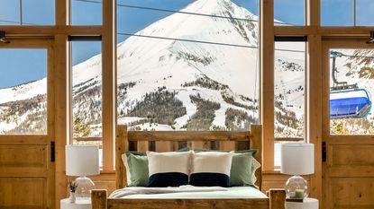 Bedroom in Big Sky home rental owned by Conrad Anker 