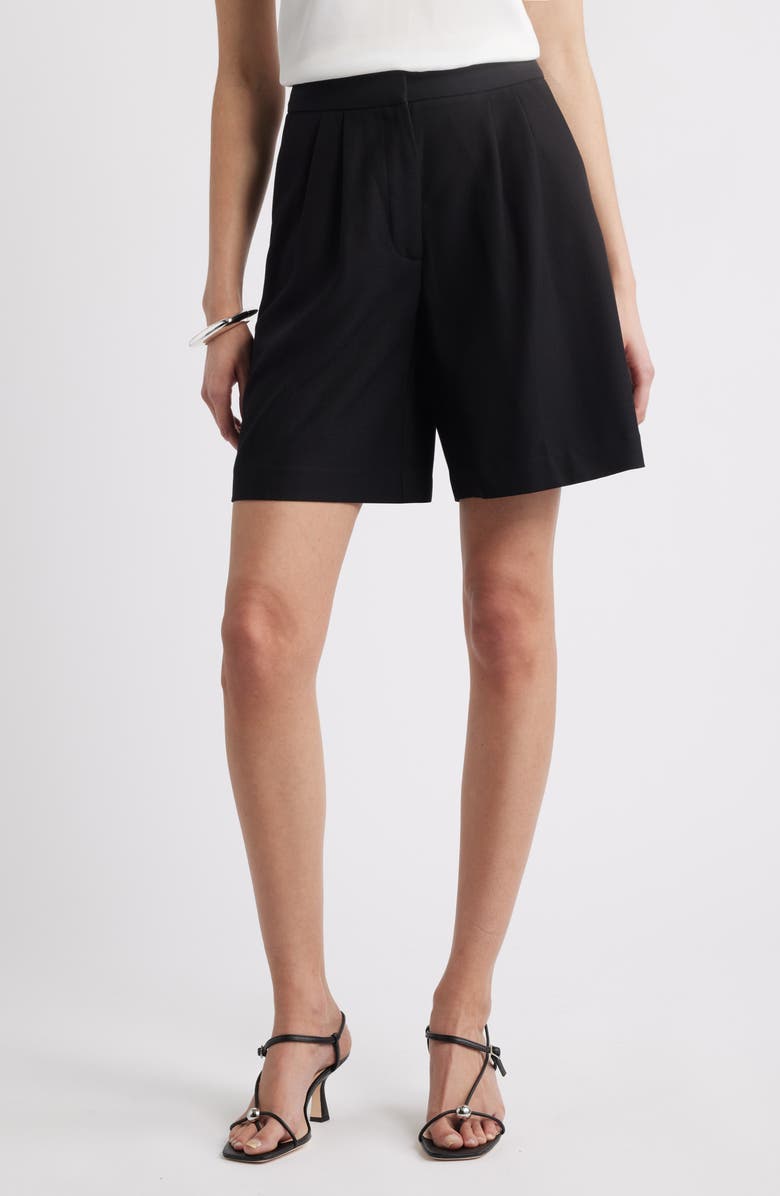 Pleat Front Trouser Shorts