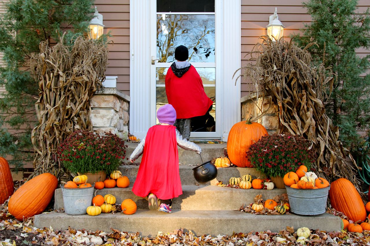 Trick or treaters.