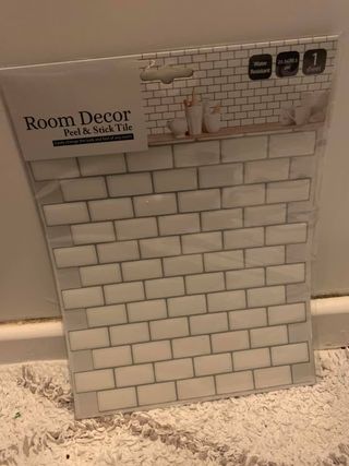 bathroom with tiles sticker