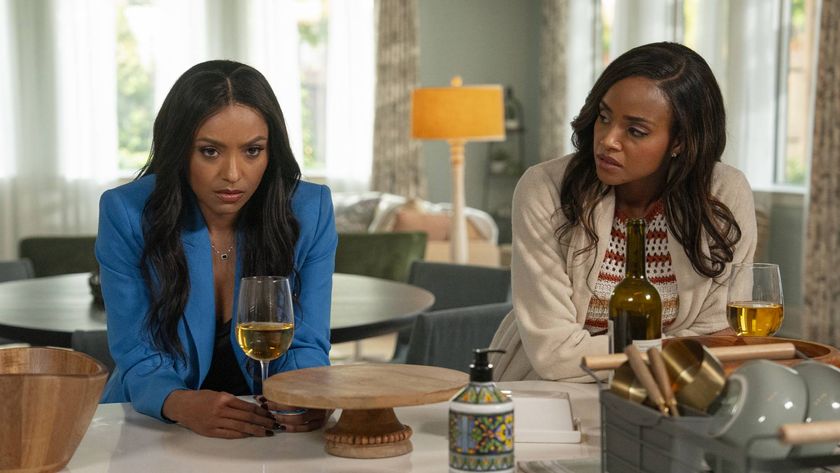 Kat Graham and Meagan Tandy in Tyler Perry&#039;s &quot;Duplicity&quot; on Prime Video