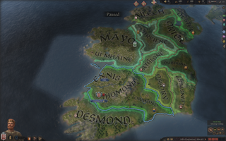 Ireland as it will be after Crusader Kings' 1.3 patch.