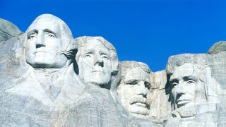Mount Rushmore faces