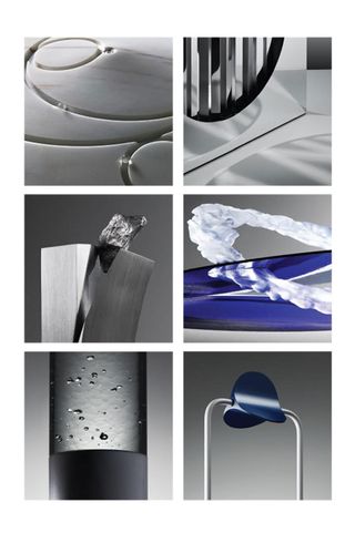 Collage of abstract items