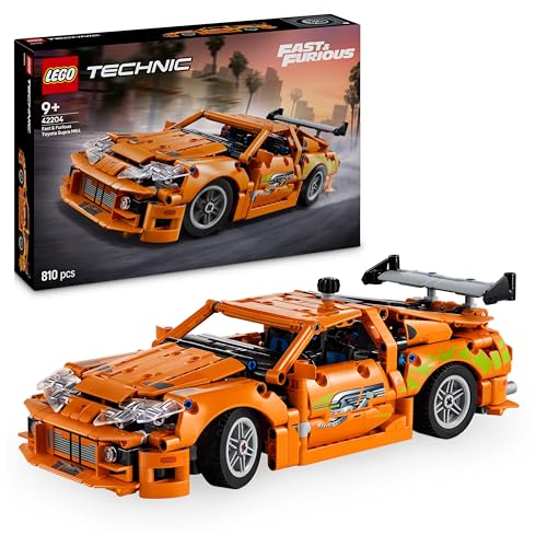 Lego Technic Fast and Furious Toyota Supra Mk4 Toy Car - 6 Cylinder Engine &amp;amp; Opening Doors - Model Kits for 9+ Years Old Boys &amp;amp; Girls or Adult Motorsport Fans - Birthday Gift Idea - 42204