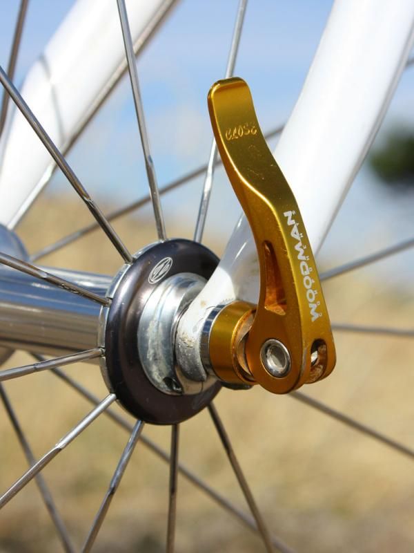 Woodman Components skewers feature brass washers for smooth operation.
