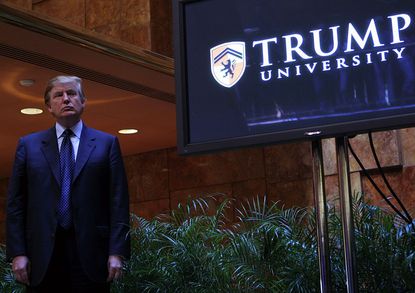 Donald Trump is facing flak over Trump University