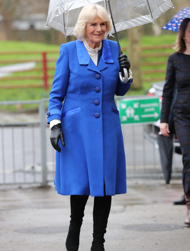 Duchess Camilla Stuns Fans In Blue Coat As She Supports Local Cause 