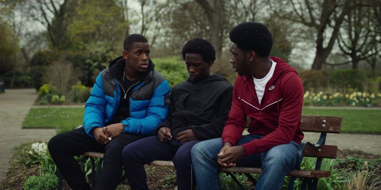 Micheal Ward, Araloyin Oshunremi, Hope Ikpoku Jnr. in Top Boy cast on Netflix