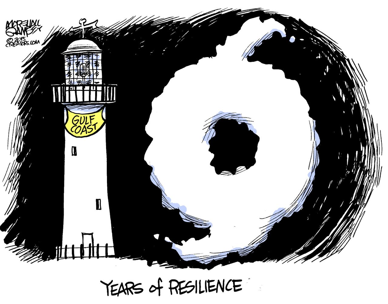 Editorial cartoon U.S. Hurricane Katrina