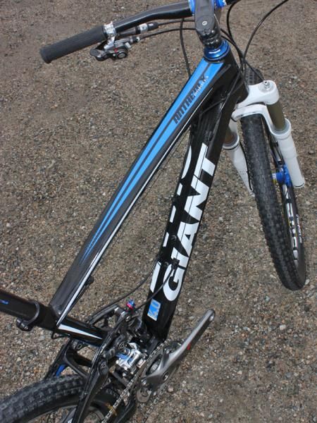 The top tube is moderately oversized but the down tube is simply enormous.