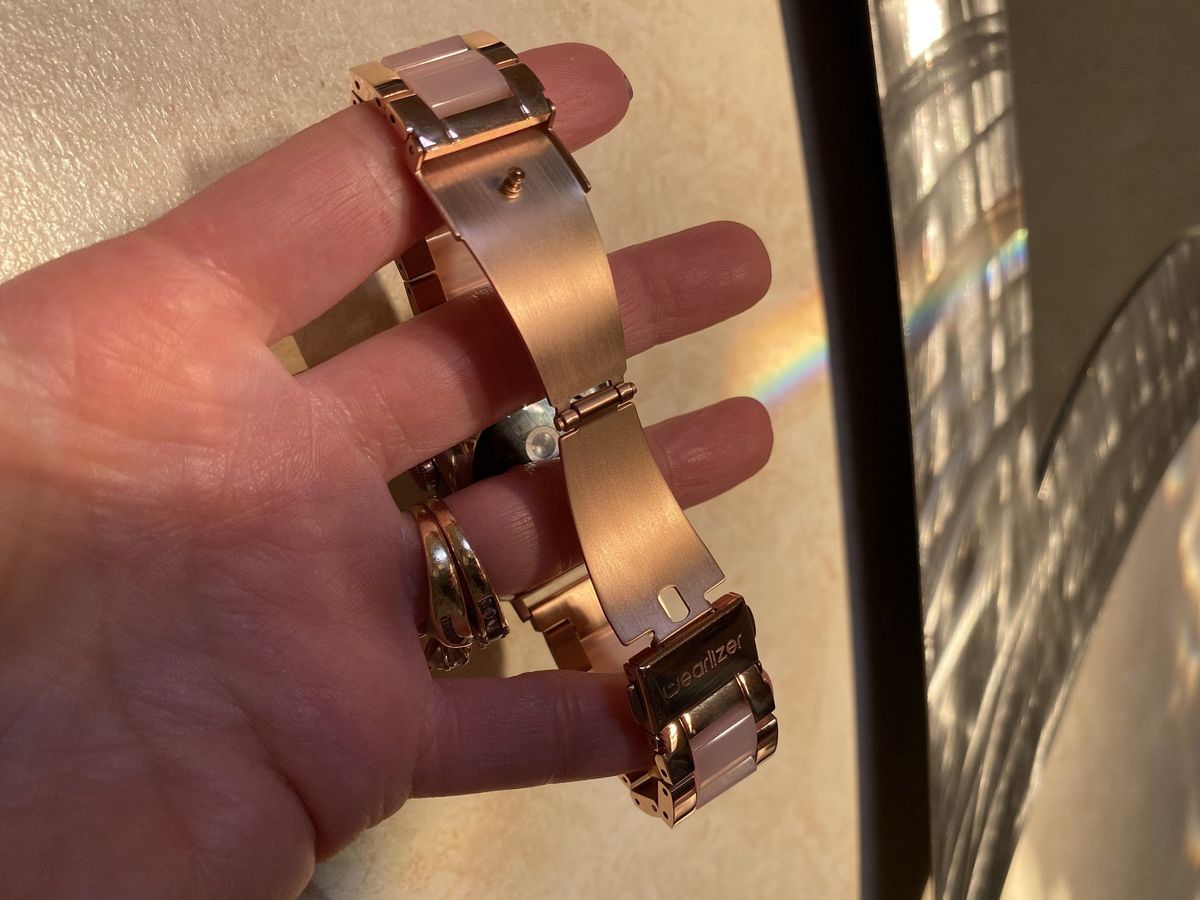 Wearlizer Stainless Steel and Resin Apple Watch Band