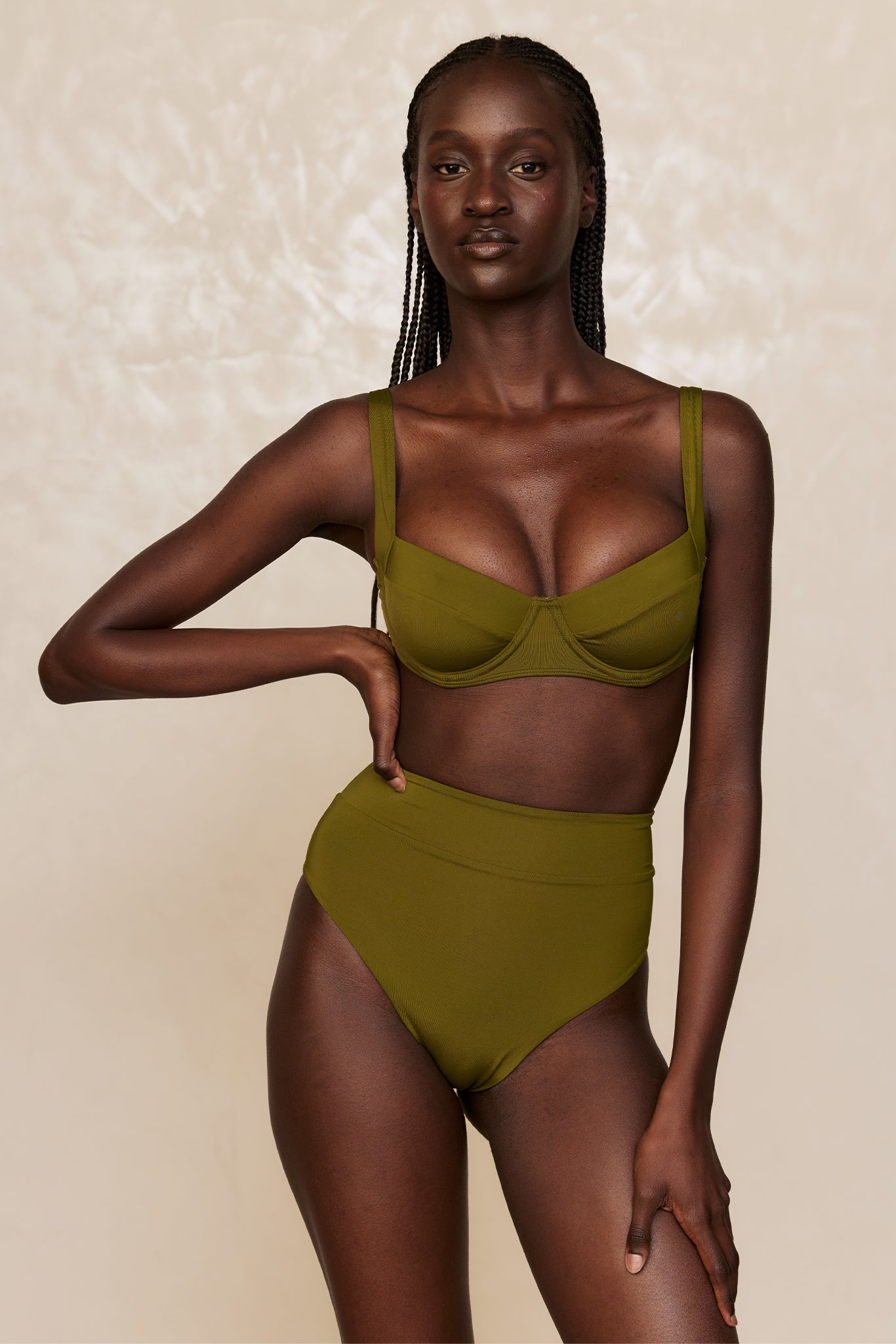 Monday Swimwear, Sorrento Top in Olive