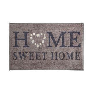 Wilko grey latex-backed doormat with Home Sweet Home lettering