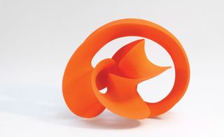 Orange twisted loop