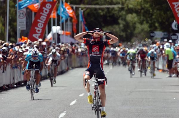 No doubts about the winner today. Luis Leon Sanchez grabs victory for Caisse d'Epargne
