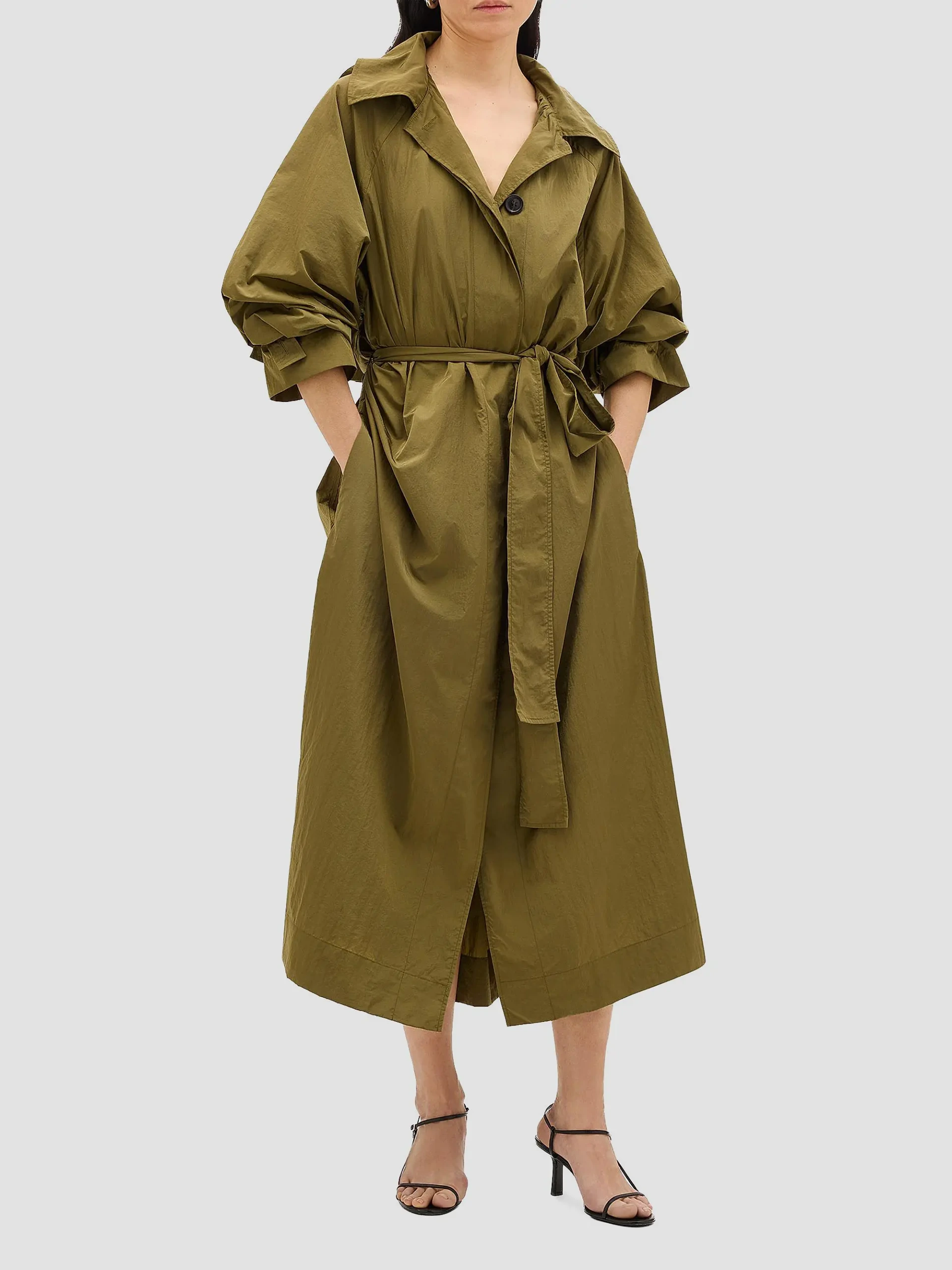 Nylon Trench Coat