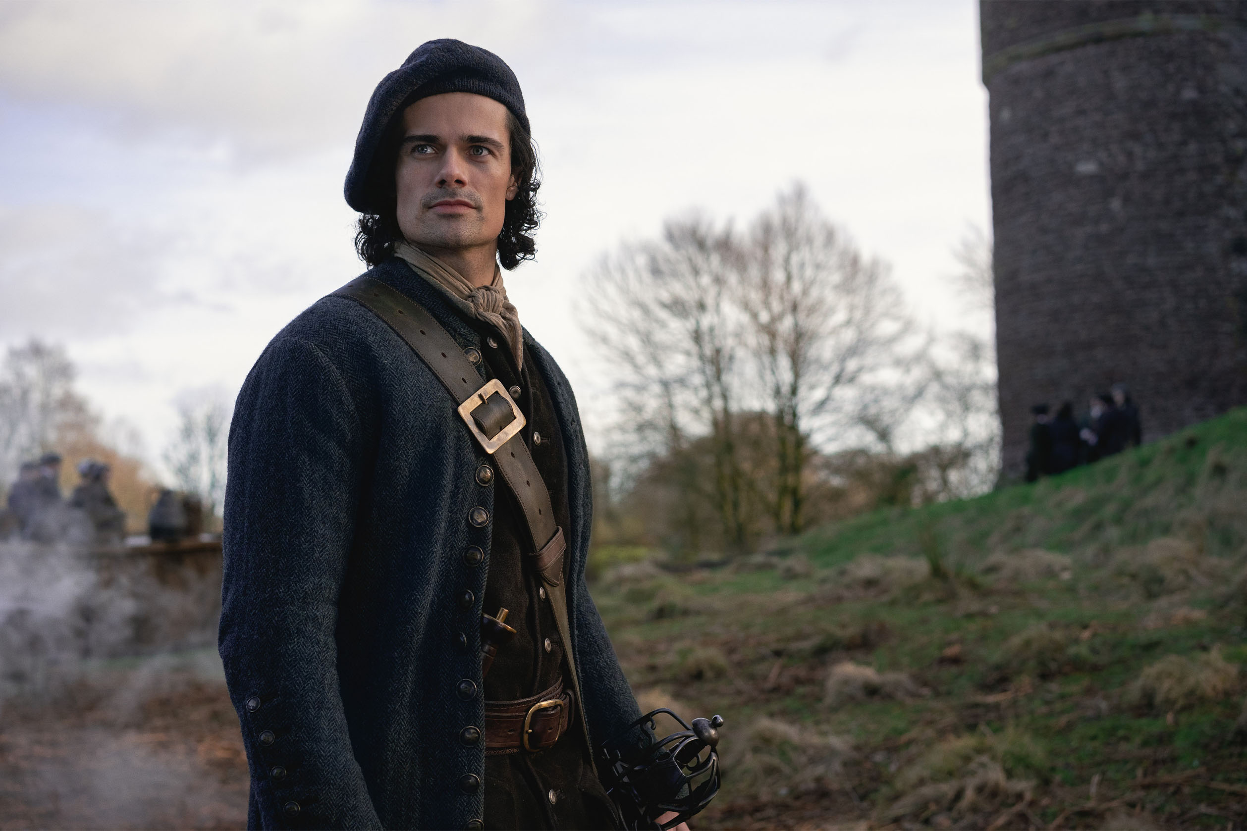 Photo from the Starz show Outlander: Blood of My Blood showing actor Jamie Roy as his character Brian Fraser.