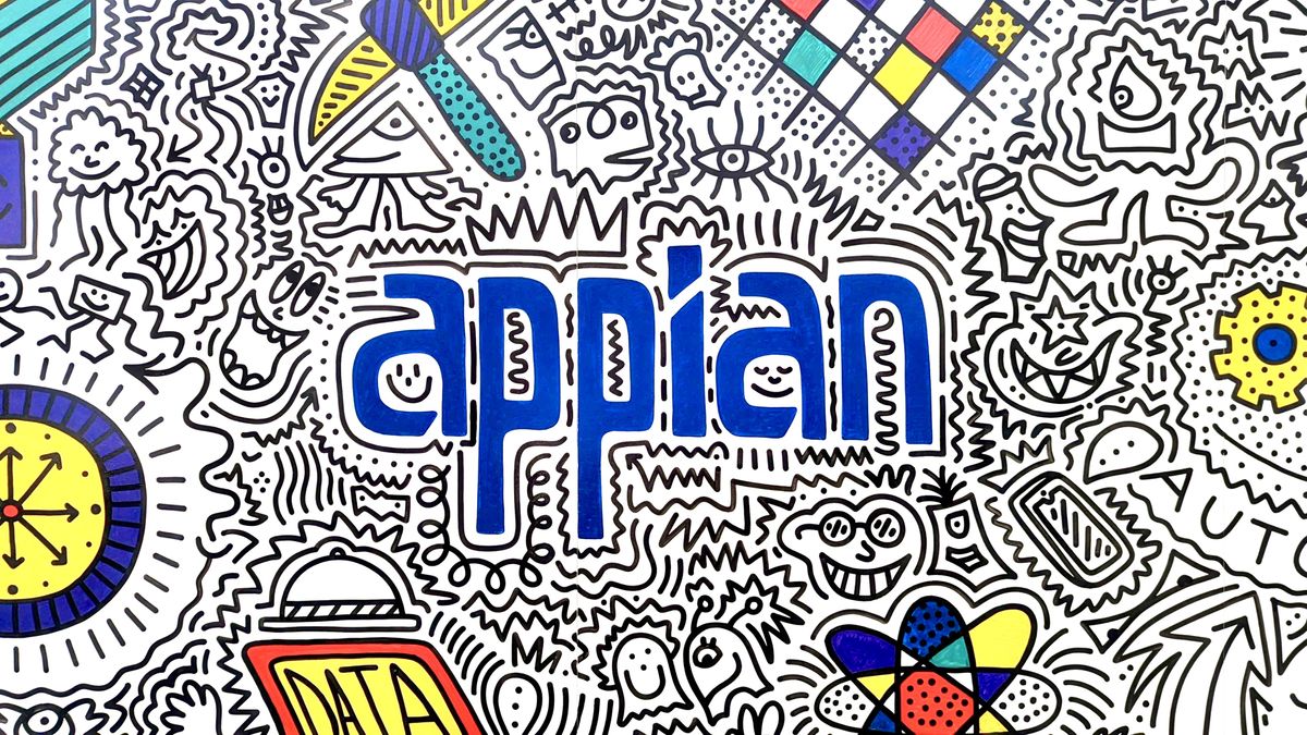 The Appian logo in an artistic display