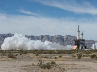 Blue Origin's BE-3 Engine Test