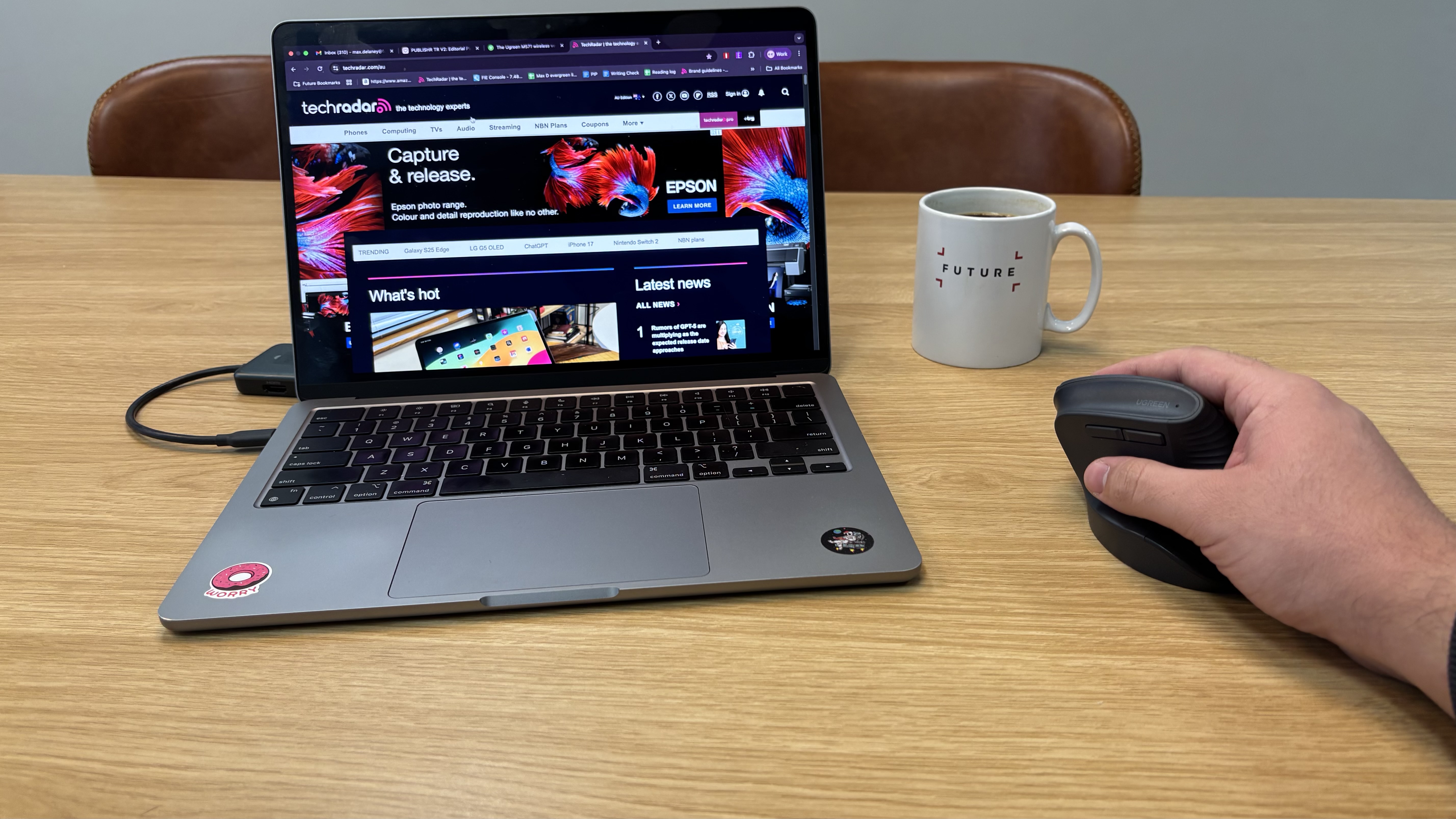 Using the M571 ergonomic mouse with my MacBook