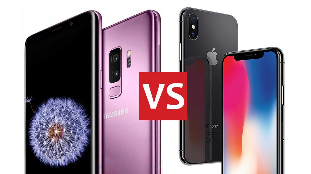 Samsung Galaxy S9 versus iPhone X