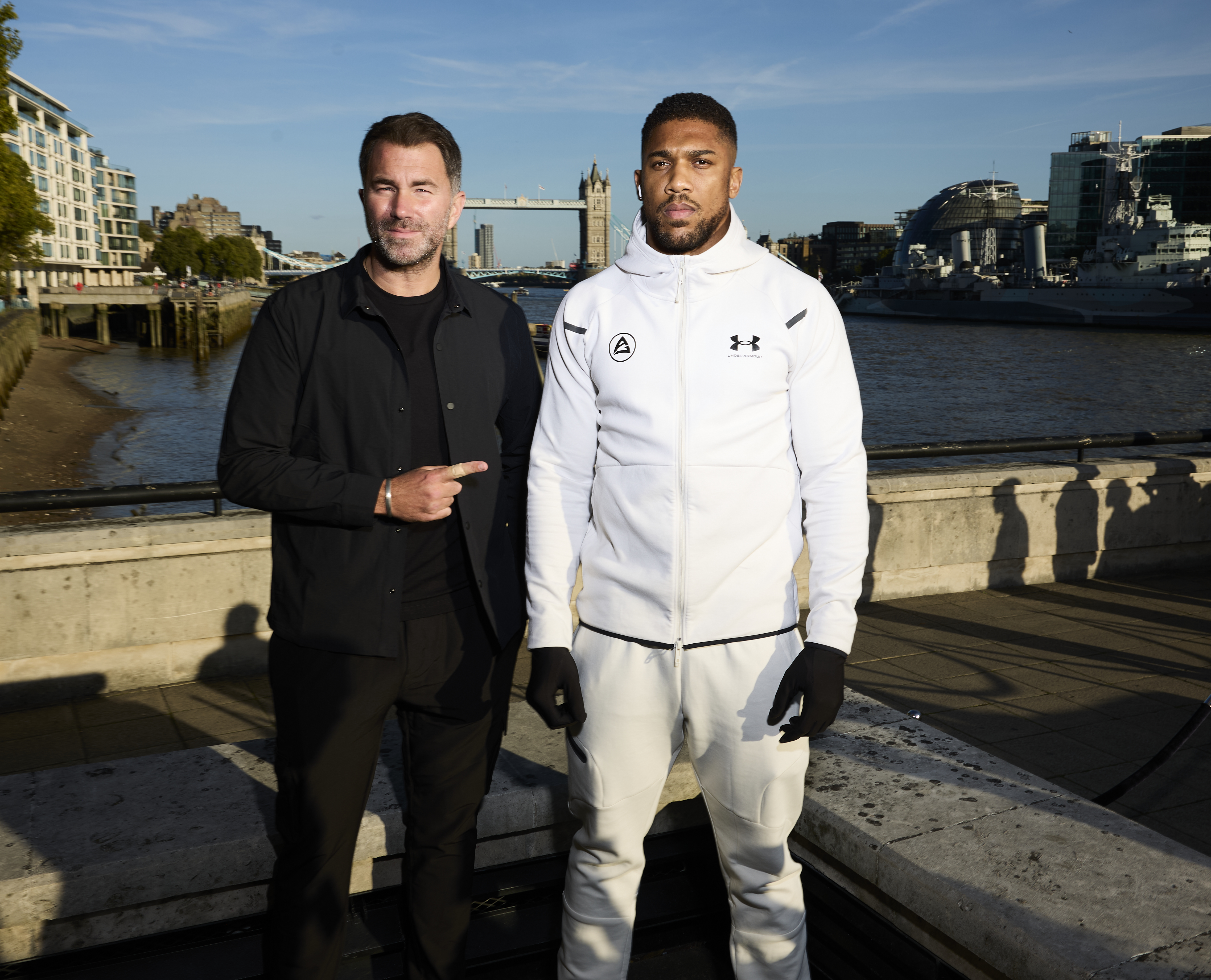 Eddie Hearn and Anthony Joshua
