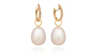 Annoushka 18ct Gold Brown Diamond Baroque Pearl Earrings, $1245/£1,170