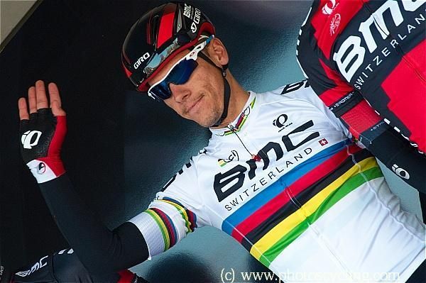 Philippe Gilbert (BMC Racing Team) at the start of the first road stage at Paris-Nice